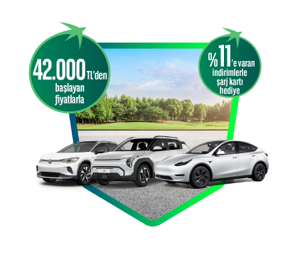 42.000 TL'den Başlayan Fiyatlarla Elektrikli Araçlara Geçmenin Tam Zamanı!